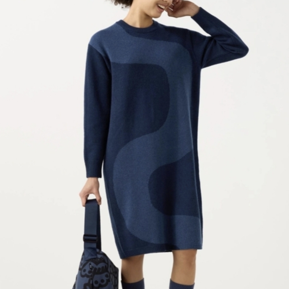 Marimekko X Uniqlo Wool Sweater Dress